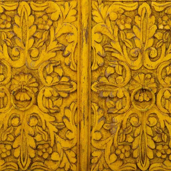 Устройство Alexandra House Living Жёлтый Деревянный 42 x 70 x 85 cm