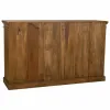 Sideboard Alexandra House Living Brown Wood Glass 40 x 100 x 170 cm 4 doors