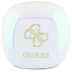 Guess 4G Printed Logo - Bluetooth TWS Headphones + Charging Case (White)
