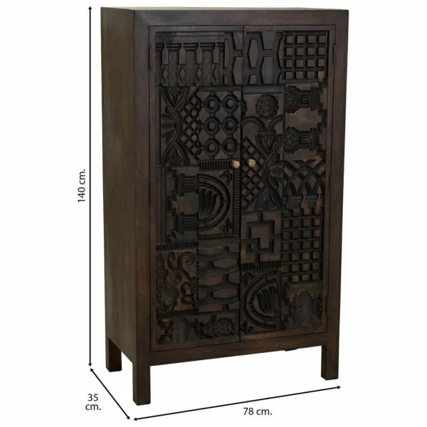 Kaappi Alexandra House Living Ruskea Puu 35 x 140 x 78 cm