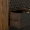 Cupboard Alexandra House Living Brown Wood Iron 40 x 180 x 80 cm