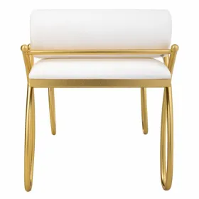 Taburetė Alexandra House Living Auksas Porolonas Geležis Medžio MDF 49 x 53 x 112 cm