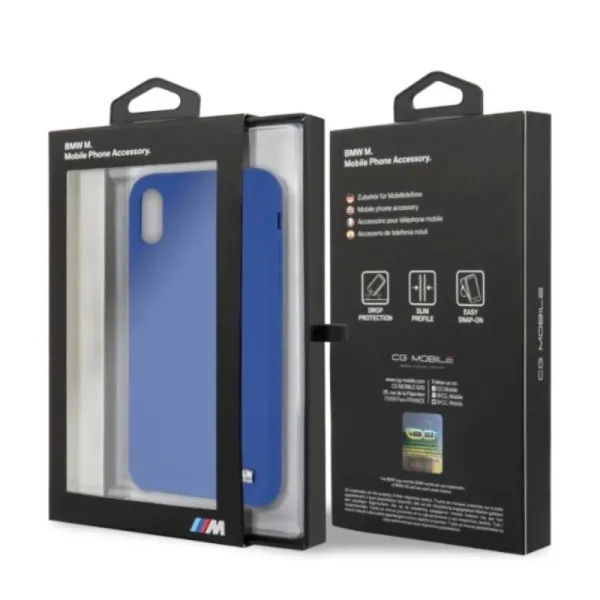 BMW Silicone M Collection - Case for iPhone X / Xs (Blue)
