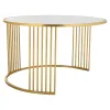 Centrinis stalas Alexandra House Living Auksas Geležis Veidrodis Medžio MDF 80 x 48 x 80 cm