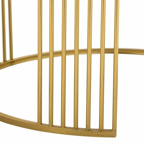 Centre Table Alexandra House Living Gold Iron Mirror MDF Wood 80 x 48 x 80 cm