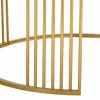 Centrālais galds Alexandra House Living Zelts Dzelzs spogulis Koks MDF 80 x 48 x 80 cm