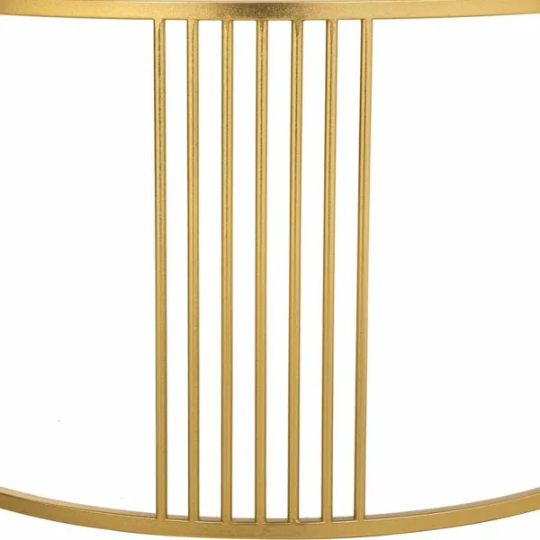 Centre Table Alexandra House Living Gold Iron Mirror MDF Wood 80 x 48 x 80 cm