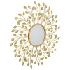 Sienas spogulis Alexandra House Living Bronza 2 x 79 x 79 cm Apļi