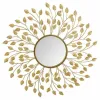 Sienas spogulis Alexandra House Living Bronza 2 x 79 x 79 cm Apļi