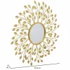 Sienas spogulis Alexandra House Living Bronza 2 x 79 x 79 cm Apļi