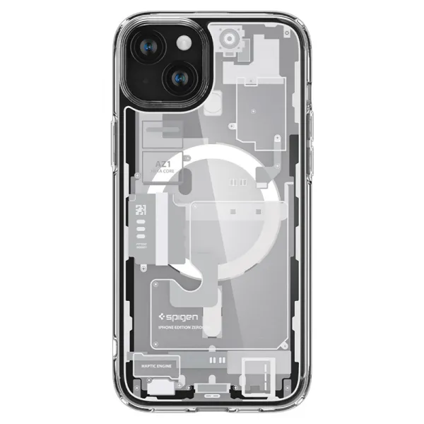Spigen Ultra Hybrid MagSafe - Case for iPhone 15 Plus (Zero One White)