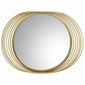 Wall mirror Alexandra House Living Golden 4 x 49 x 66 cm Oval