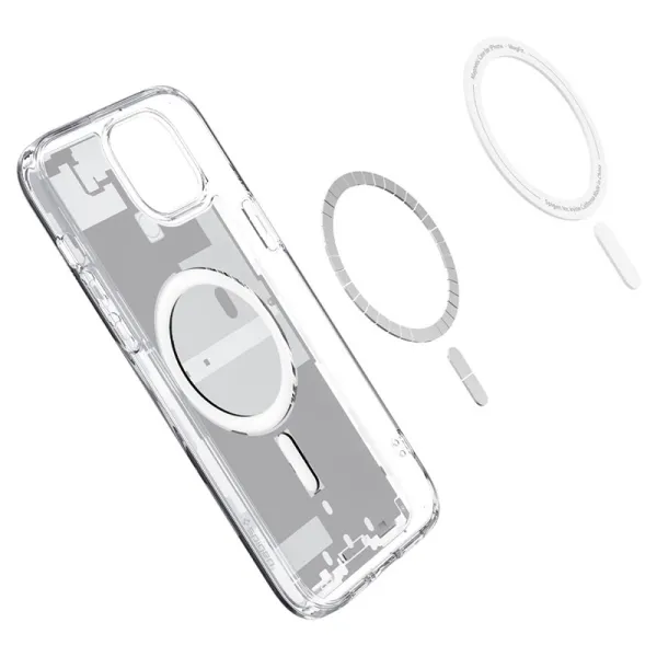 Spigen Ultra Hybrid MagSafe - Case for iPhone 15 Plus (Zero One White)