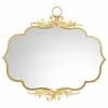 Wall mirror Alexandra House Living Golden 4 x 90 x 78 cm Geometric