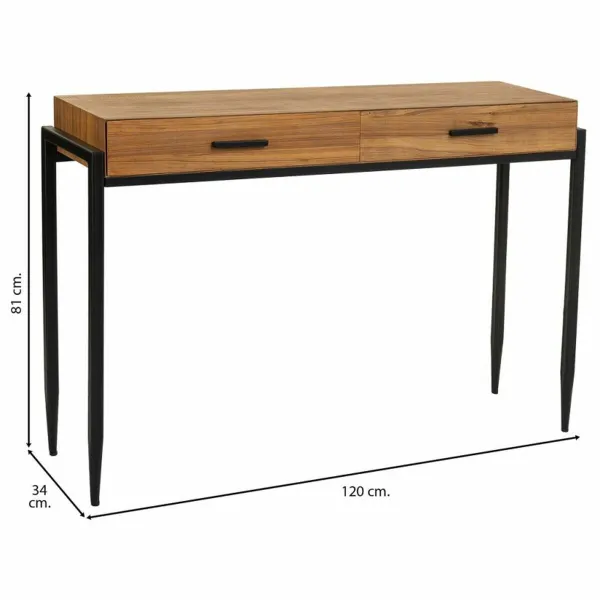 Stalas su stalčiais Alexandra House Living Ruda 34 x 81 x 120 cm