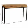 Vestibila galds ar atvilktnēm Alexandra House Living Brūns 34 x 81 x 120 cm