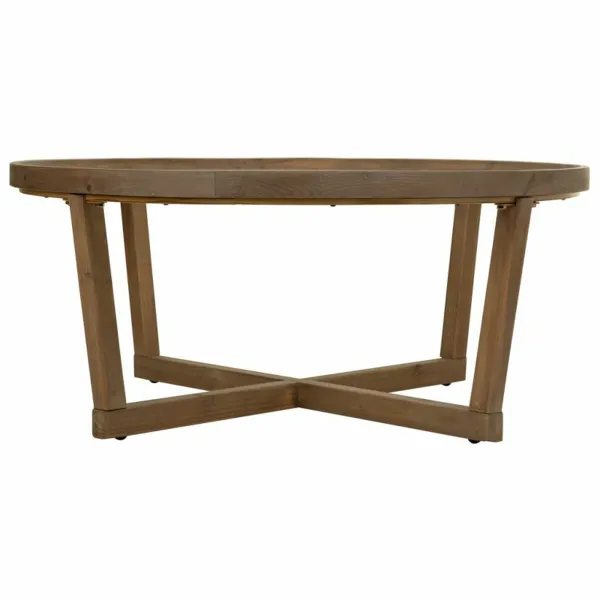 Centre Table Alexandra House Living Brown Iron Fir wood Tempered glass 100 x 43 x 100 cm