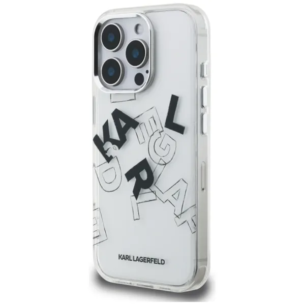 Karl Lagerfeld IML Sketched Graphic - Case for iPhone 16 Pro (transparent)