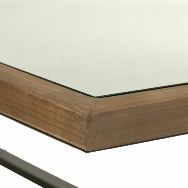 Centrinis stalas Alexandra House Living Ruda Geležis Eglės mediena 99 x 40 x 99 cm