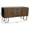 Sideboard Alexandra House Living Brown Iron Fir wood 47 x 76 x 145 cm