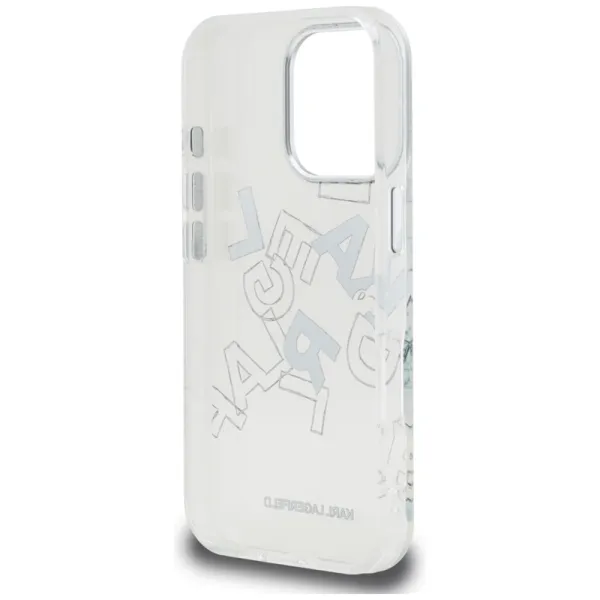 Karl Lagerfeld IML Sketched Graphic - Case for iPhone 16 Pro (transparent)
