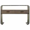 Hall Table with Drawers Alexandra House Living Brown 37 x 82 x 122 cm