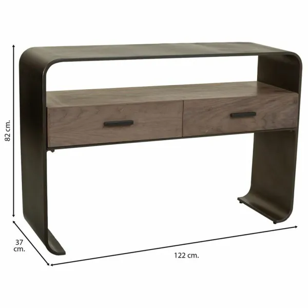 Hallipöytä laatikolla Alexandra House Living Ruskea 37 x 82 x 122 cm