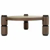 Centre Table Alexandra House Living Brown Wood Iron Plate Fir wood 110 x 46 x 110 cm