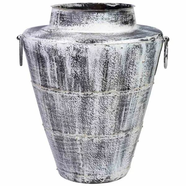 Vase Alexandra House Living White Mango wood 50 x 58 x 50 cm