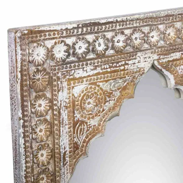 Sieninis veidrodis Alexandra House Living Balta Pilka 4 x 90 x 60 cm Stačiakampis