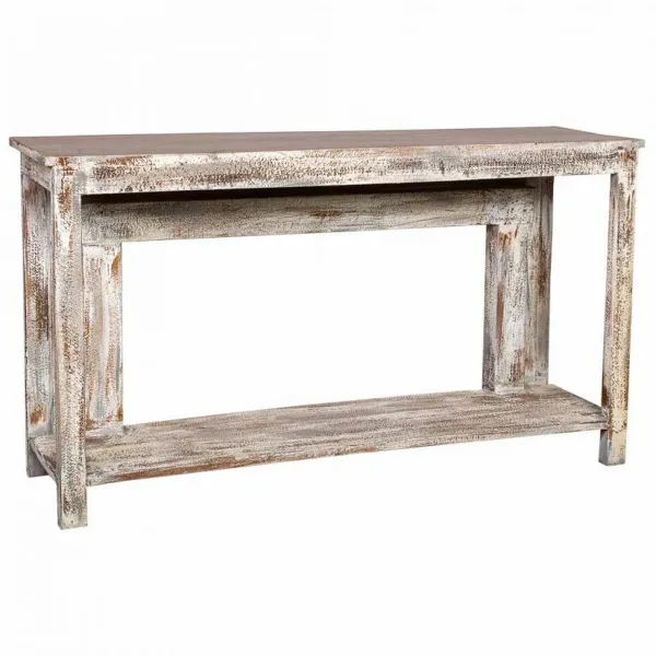 Koridors Alexandra House Living Balts Pelēks 39 x 86 x 160 cm Verouderde afwerking Gravējums