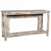 Salė Alexandra House Living Balta Pilka 39 x 86 x 160 cm Sendinta apdaila Graviravimas