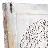 Sienu dekors Alexandra House Living Pelēks Mango koks 6 x 106 x 76 cm