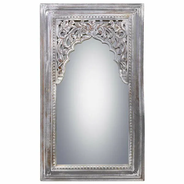 Sieninis veidrodis Alexandra House Living Balta 5 x 107 x 60 cm Stačiakampis