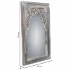 Sieninis veidrodis Alexandra House Living Balta 5 x 107 x 60 cm Stačiakampis