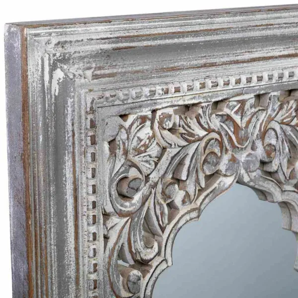 Sieninis veidrodis Alexandra House Living Balta 5 x 107 x 60 cm Stačiakampis