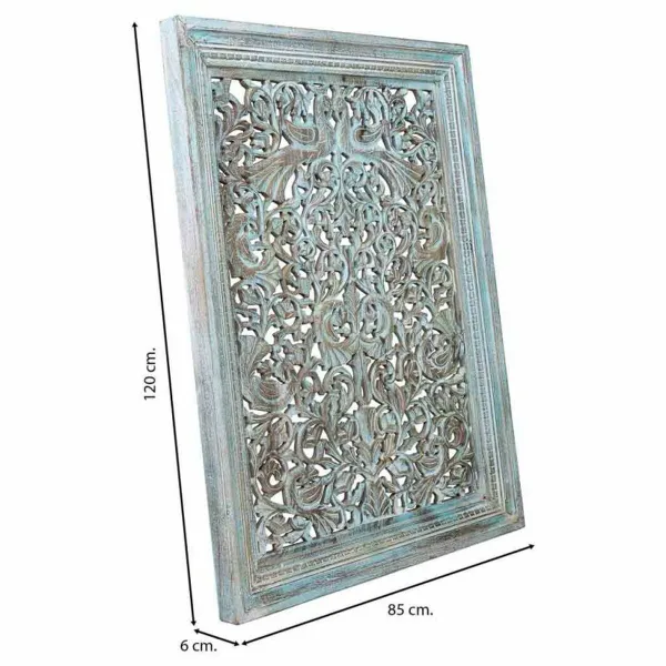 Sienu dekors Alexandra House Living Zils Mango koks 6 x 120 x 85 cm