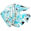 Candleholder Alexandra House Living Blue Mango wood 8 x 46 x 62 cm Fish