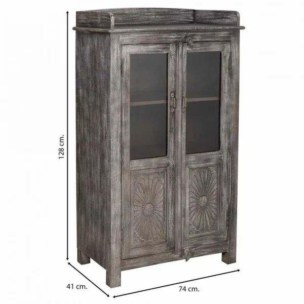 Display Stand Alexandra House Living Black Mango wood 41 x 128 x 74 cm