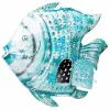 Žvakidė Alexandra House Living Mėlyna Mango mediena 15 x 83 x 107 cm Žuvis
