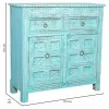 Sivupöytä Alexandra House Living Sininen Mangopuu 41 x 101 x 101 cm