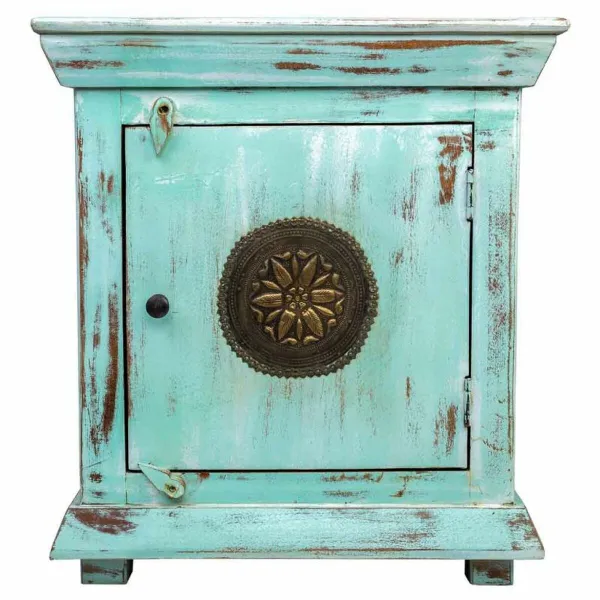 Ночной столик Alexandra House Living Чёрный Зеленый 35 x 60 x 55 cm