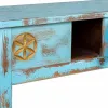 Vestibila galds ar atvilktnēm Alexandra House Living Zils 45 x 80 x 181 cm