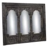 Wall mirror Alexandra House Living Black 12 x 150 x 183 cm Rectangular