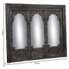 Wall mirror Alexandra House Living Black 12 x 150 x 183 cm Rectangular