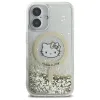 Hello Kitty Liquid Glitter Fever MagSafe - Case for iPhone 16 (white/gold)