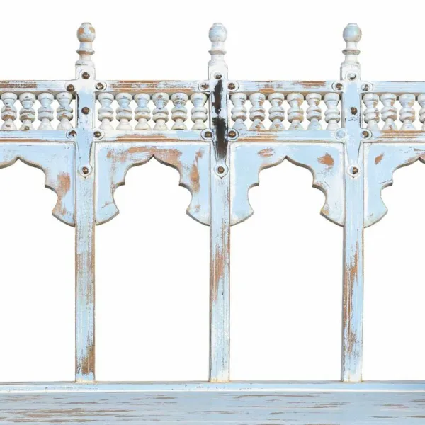 Suoliukas Alexandra House Living Mėlyna Mango mediena 56 x 104 x 118 cm