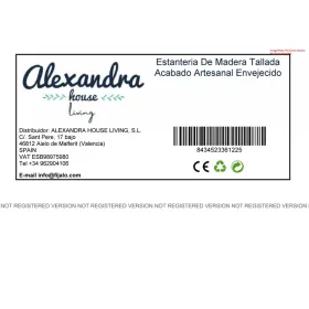 Riiulid Alexandra House Living Sinine Mangopuit 40 x 166 x 90 cm