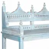 Plaukti Alexandra House Living Zils Mango koks 40 x 166 x 90 cm