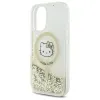 Hello Kitty Liquid Glitter Fever MagSafe - Case for iPhone 16 (white/gold)
